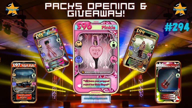 Searching For More Pinkie NFTs!!! <--> Rising Star Packs Opening & Giveaway #294 (Win NFTs)