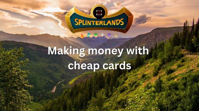 Making money with cheap cards