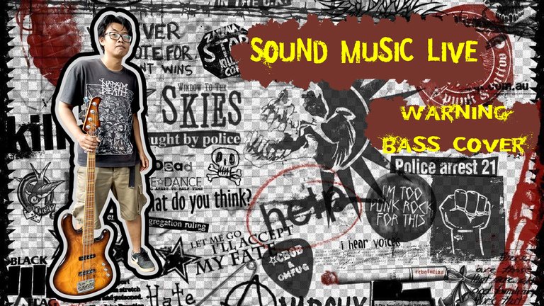 Sound Music Live - GreenDay - Warning (Bass Cover by IndonesiaBersatu)
