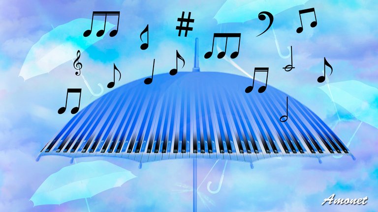 Lluvia de notas musicales ❤️ Amonet (ES-EN)