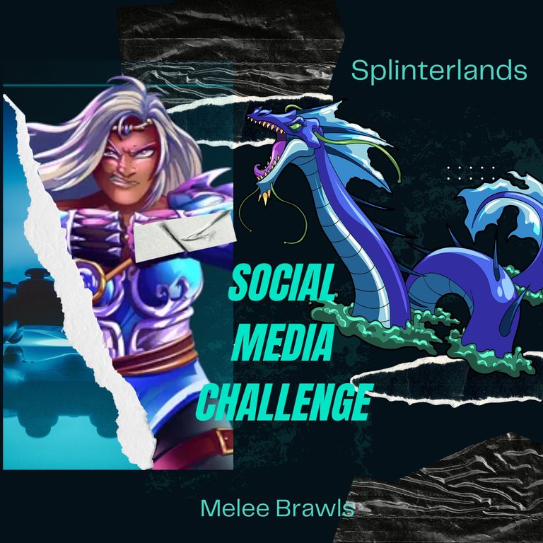 Splinerlands - EPIC Arkemis Vs SeaMonster Brawls  - Social Media Challenge