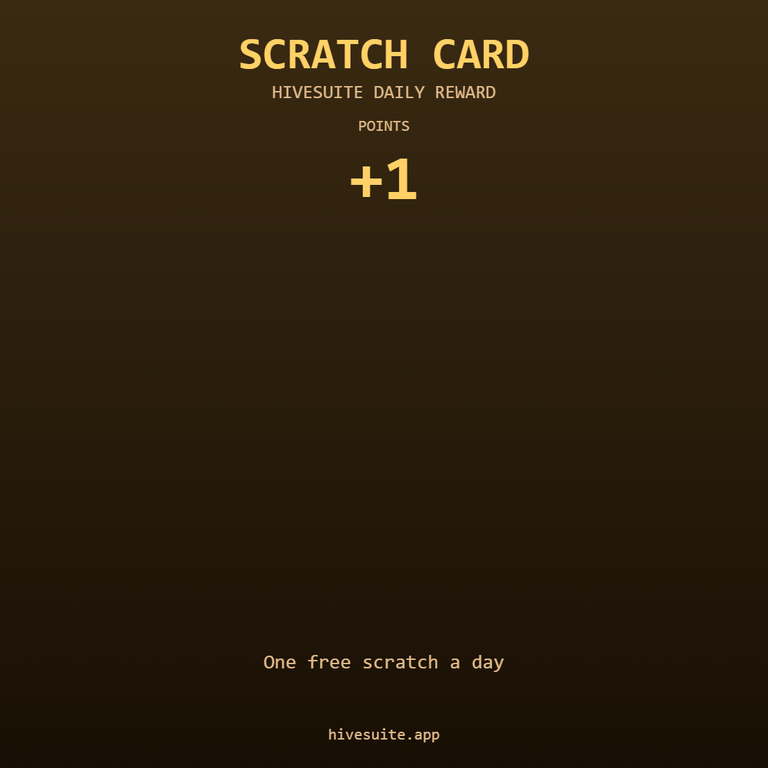 HiveSuite scratch card win