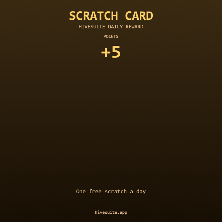 HiveSuite scratch card win
