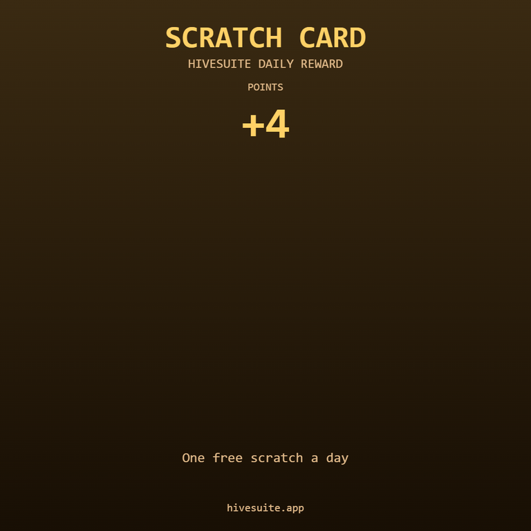 HiveSuite scratch card win