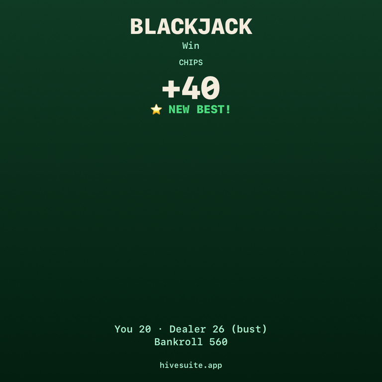 Blackjack recap