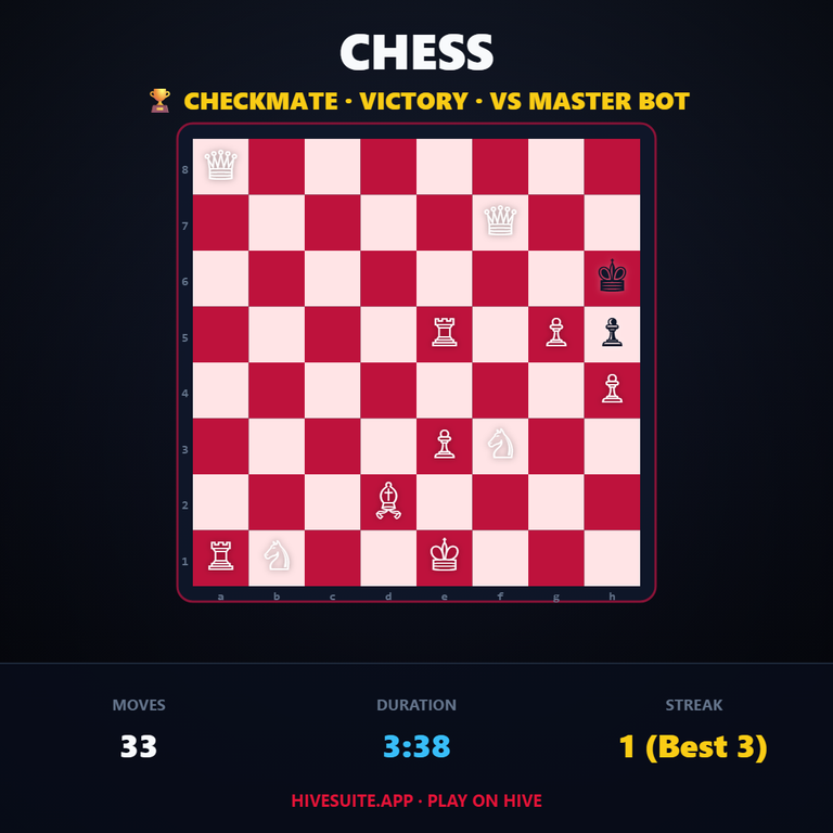 Chess match recap