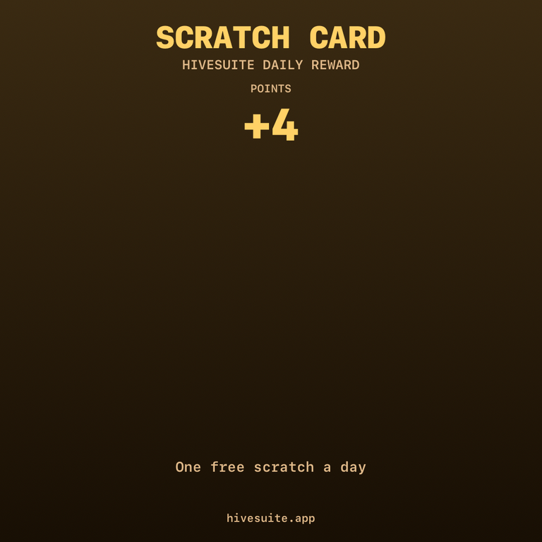 HiveSuite scratch card win