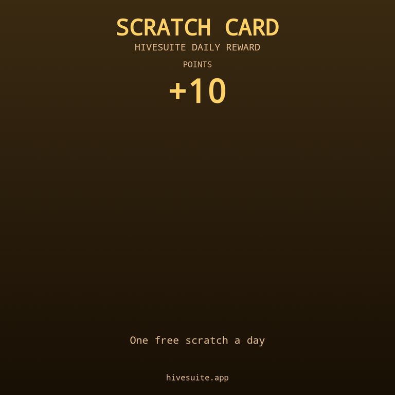 HiveSuite scratch card win