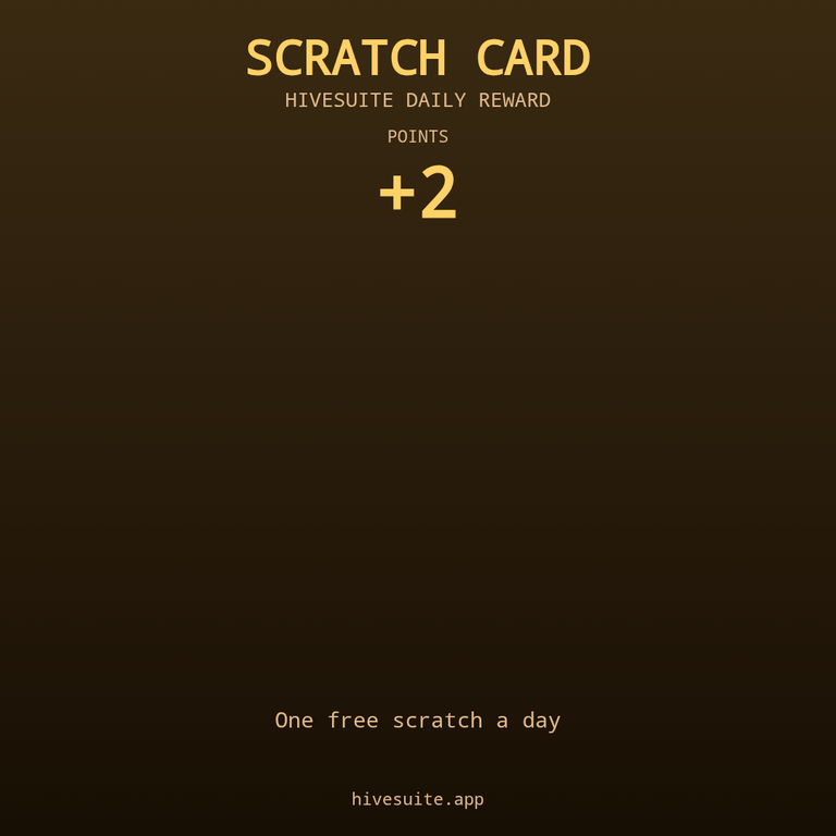 HiveSuite scratch card win