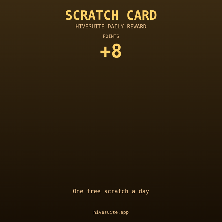 HiveSuite scratch card win