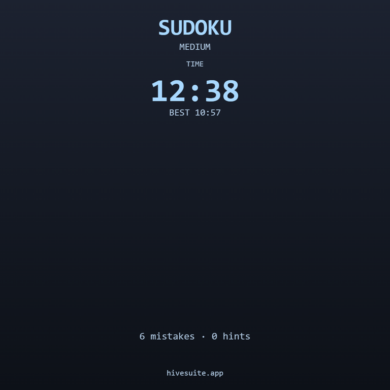 Sudoku recap