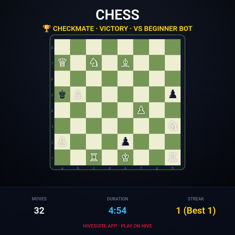 Chess match recap