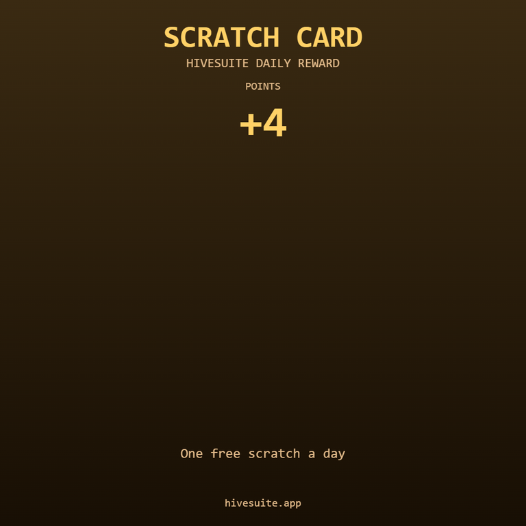 HiveSuite scratch card win