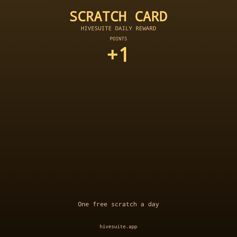 HiveSuite scratch card win