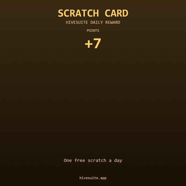 HiveSuite scratch card win