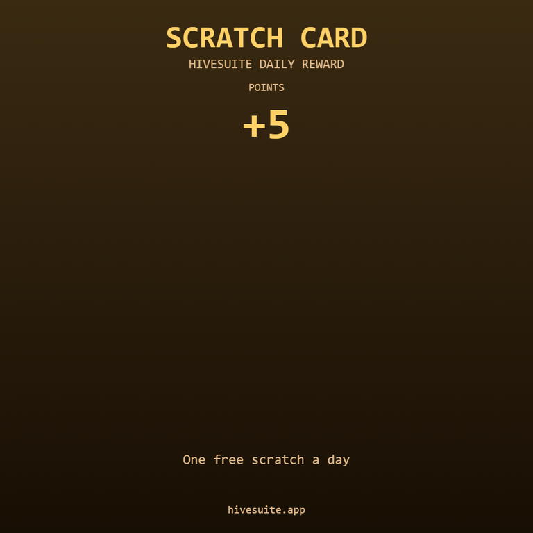 HiveSuite scratch card win