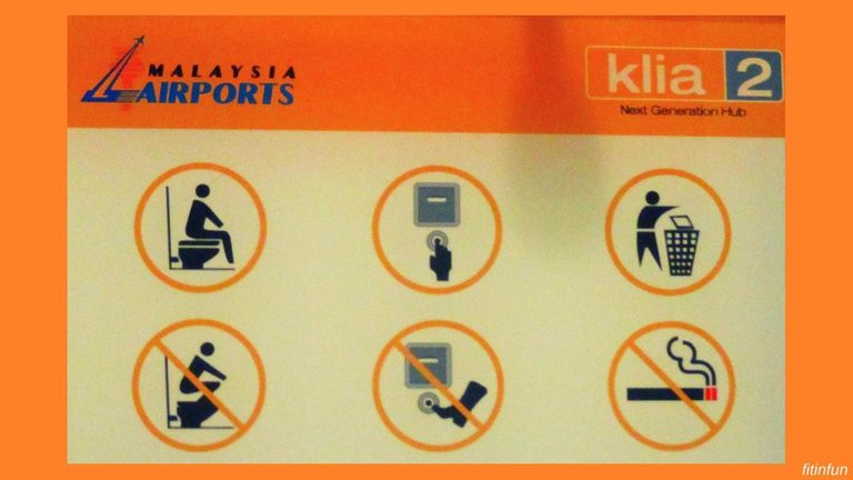 Helpful airport sign klia2 color challenge Tuesday orange fitinfun.jpg