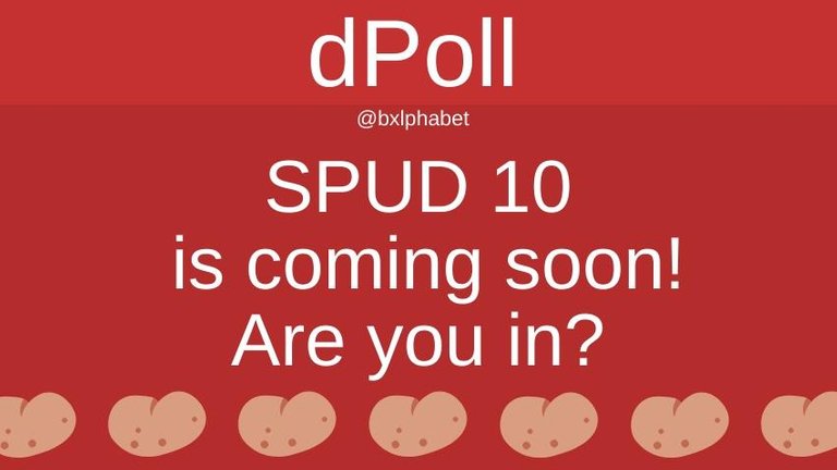 dPoll SPUD 10 is coming soon! Are you in bxlphabet.jpg