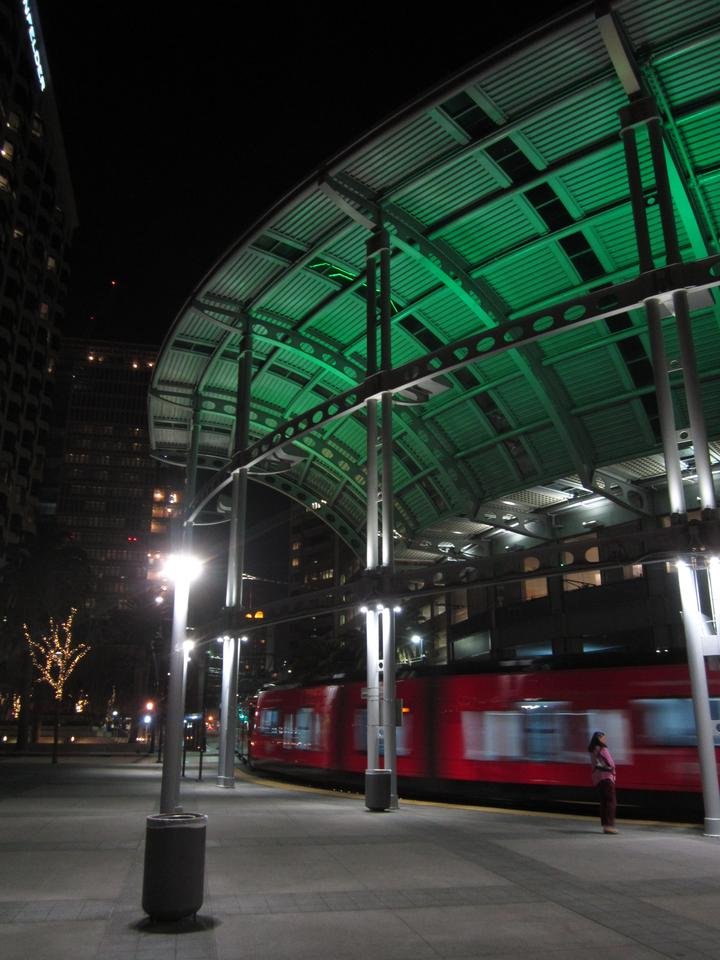 My Califonia San Deigo trolley stop green 9.JPG