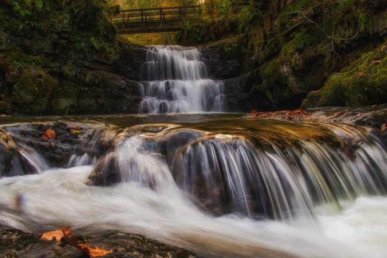 dinas rock waterfall - by steve j huggett.jpg