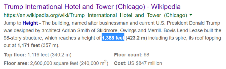 Trump Tower Chicago 1388 ft tall.PNG