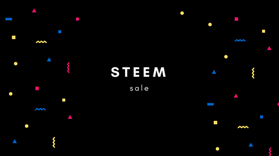 steem sale