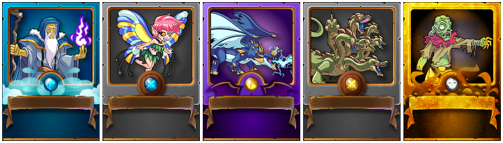 Alric Stormbringer, Enchanted Pixie, Lightning Dragon, Hydra e Animated Corpse gold