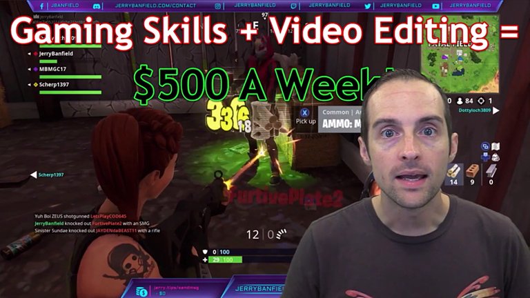 $500 A Week Gaming + Editing Videos?