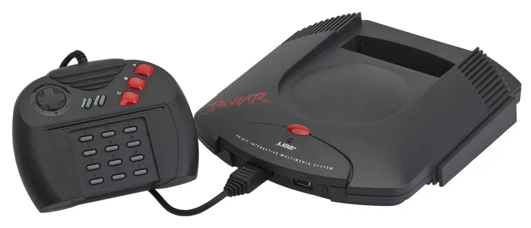 Atari Jaguar with its controller