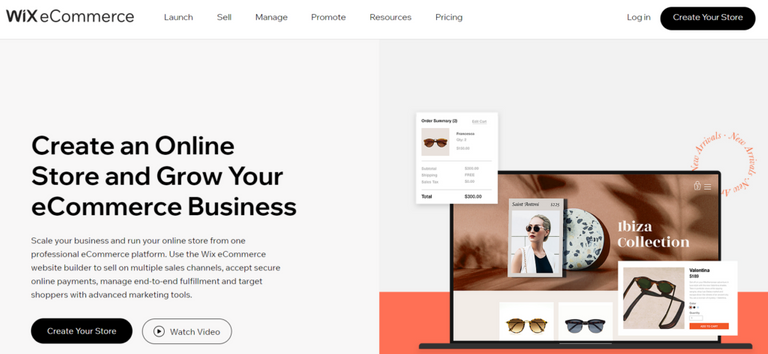 create an online store with WIX