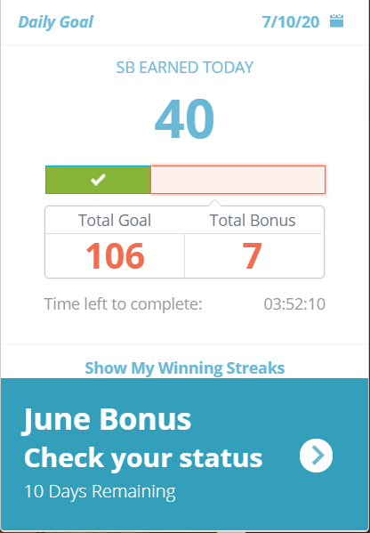 bonuses in swagbucks