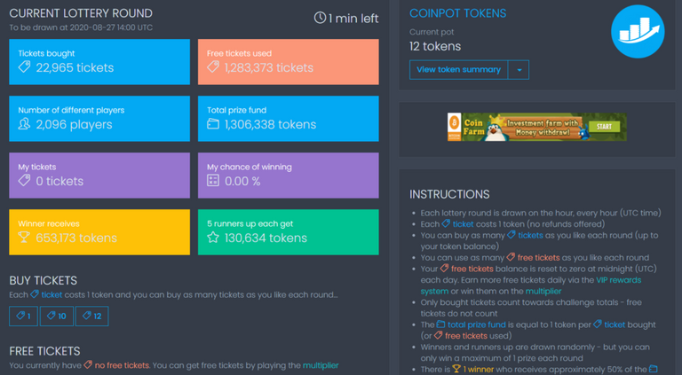 play the lottery in coinpot