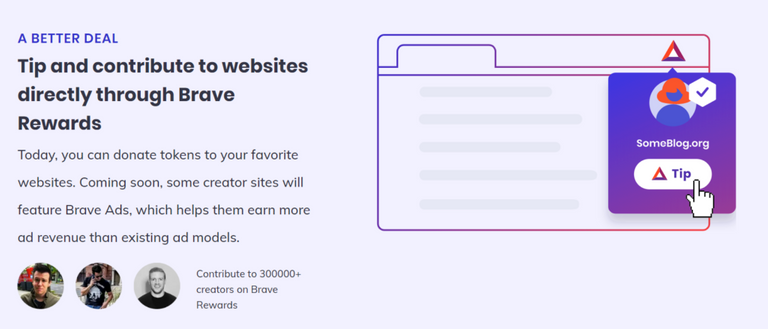 Brave: The Browser Which Pays tips and donations