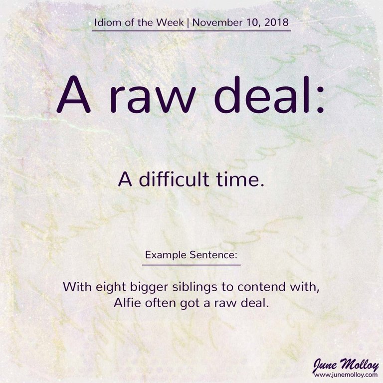 A raw deal