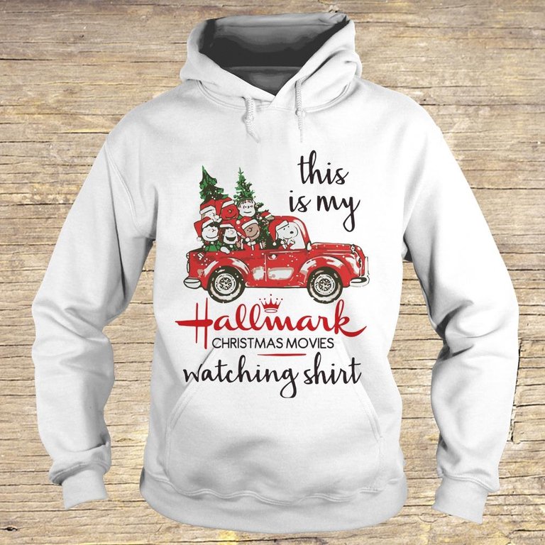 Snoopy this is my Hallmark christmas movie watching shirt Hoodie