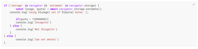 incognito tracking through filesystem quota