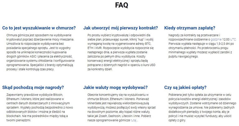 Kopalnia kryptowalut Minergate FAQ 1