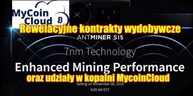 Rewelacyjne kontrakty wydobywcze w technologii 7nm oraz udziaÅ‚y w kopalni MycoinCloud