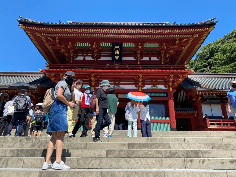 Reaching the main shrine at the top