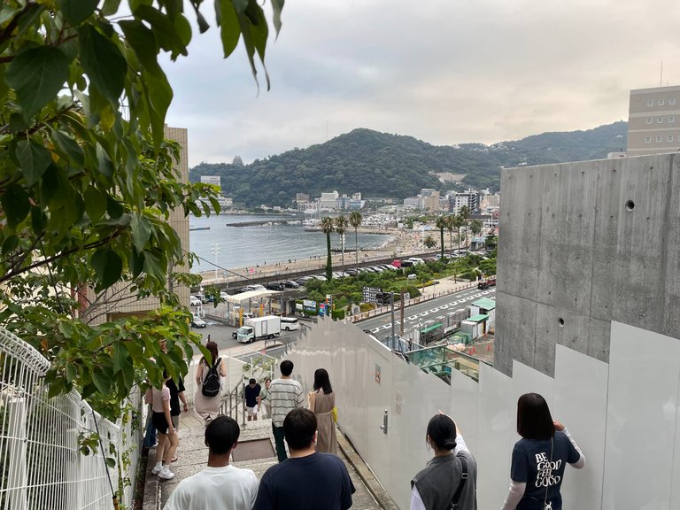 Another set of stairs but this time I could see the beach