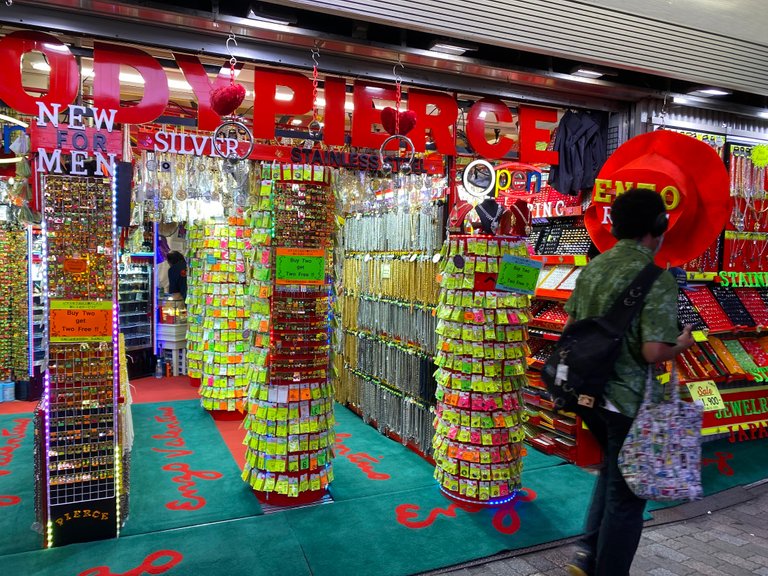 Accessories store along the road