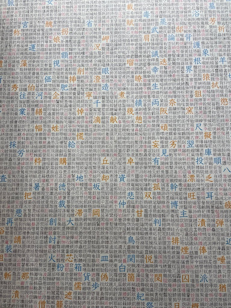 Sea of kanji? or maybe wall of kanji?