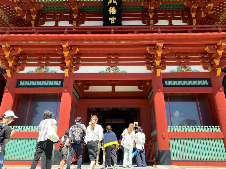 A closer look of the main shrine's entrance
