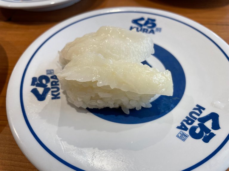 engawa sushi but I was expecting it with a leaf