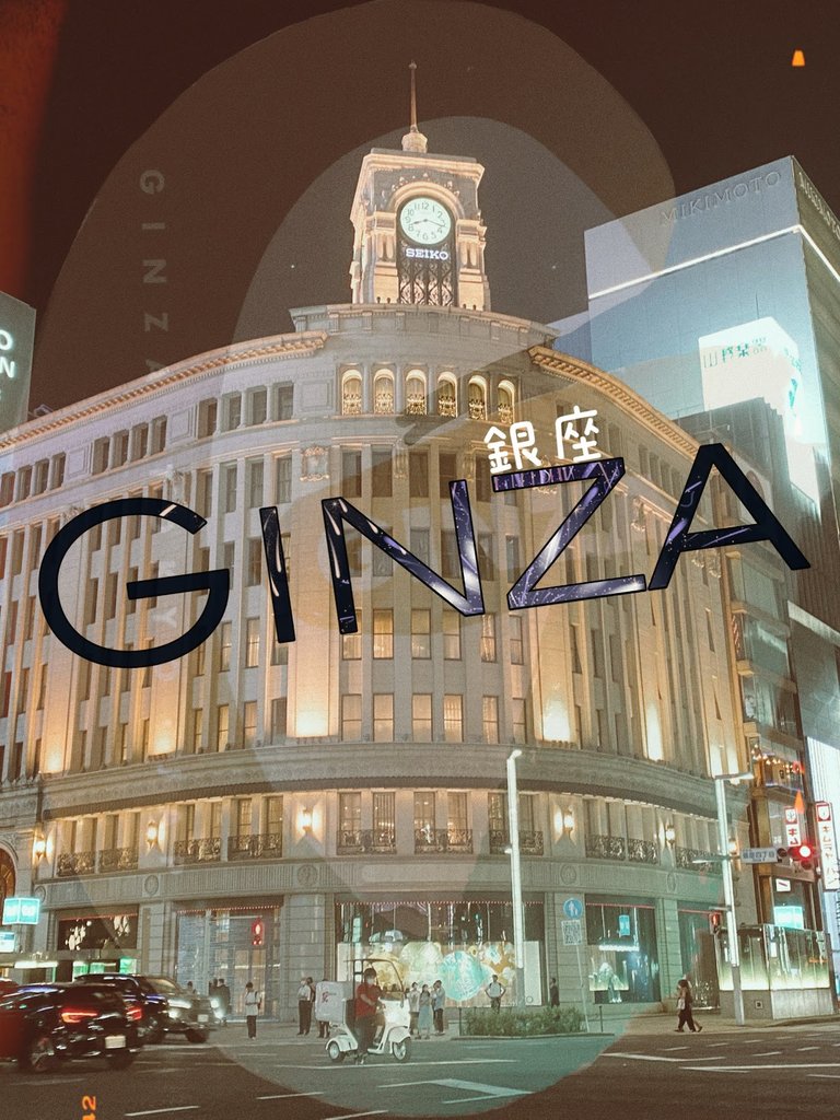 The iconic Seiko clock at Ginza
