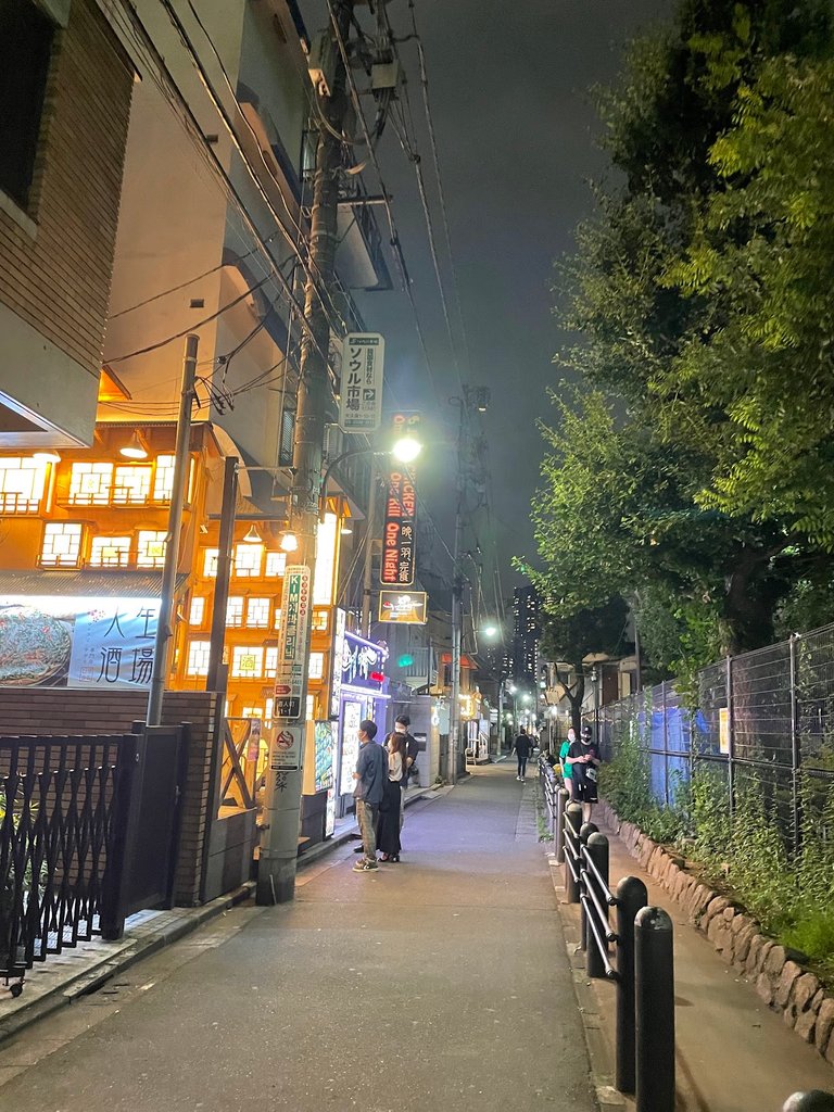 Narrow alley in Korean Town looking for a good restaurant