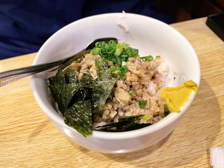 Natto rice bowl