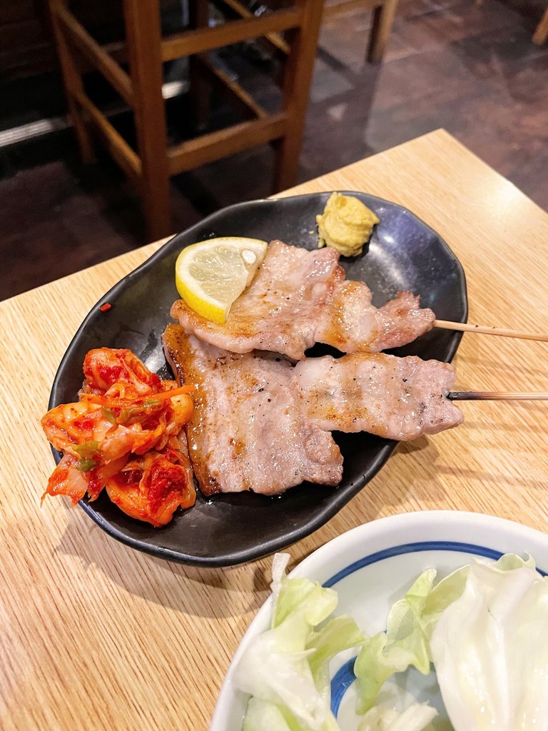 Butabara with kimchi