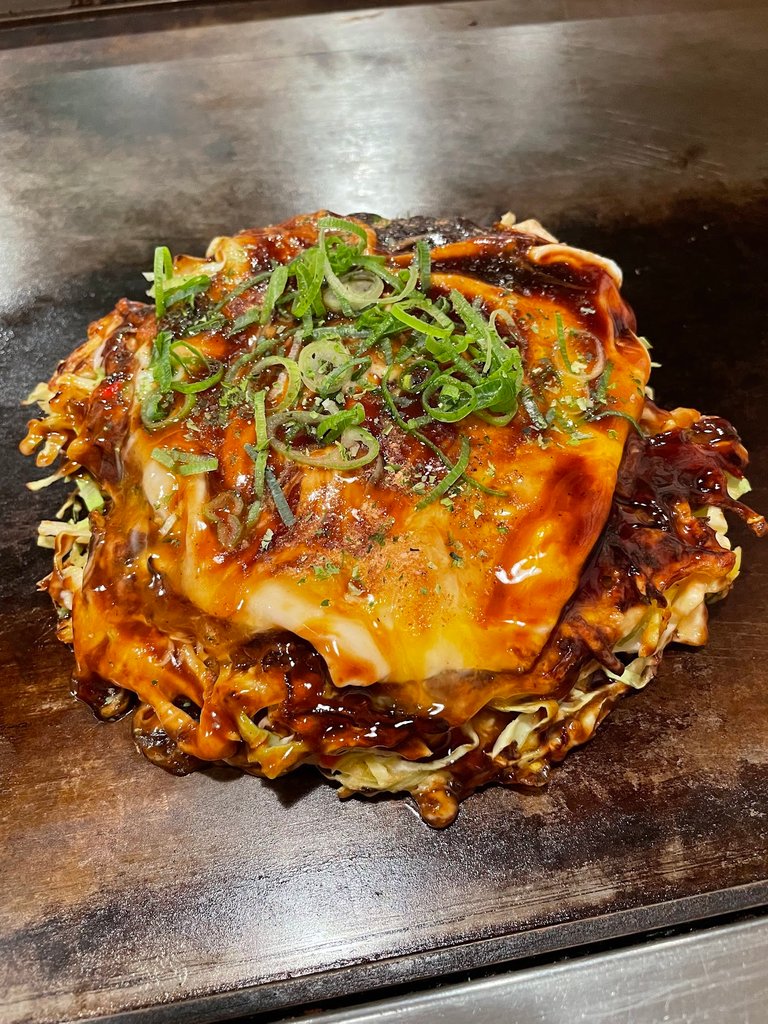 One okonomiyaki is enough for one person