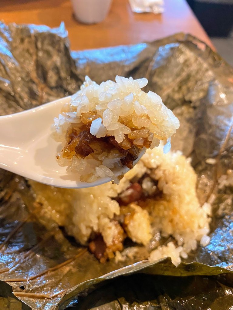 Sticky rice with pork